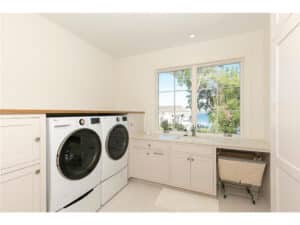 Streeter built upper level laundry room at Lakeview Avenue Deephaven