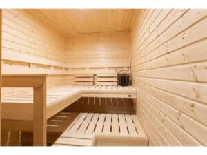 Streeter built sauna