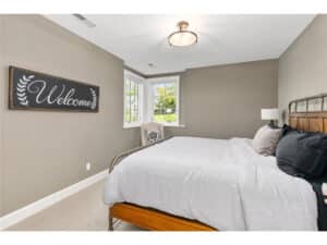 Streeter built lower level bedroom