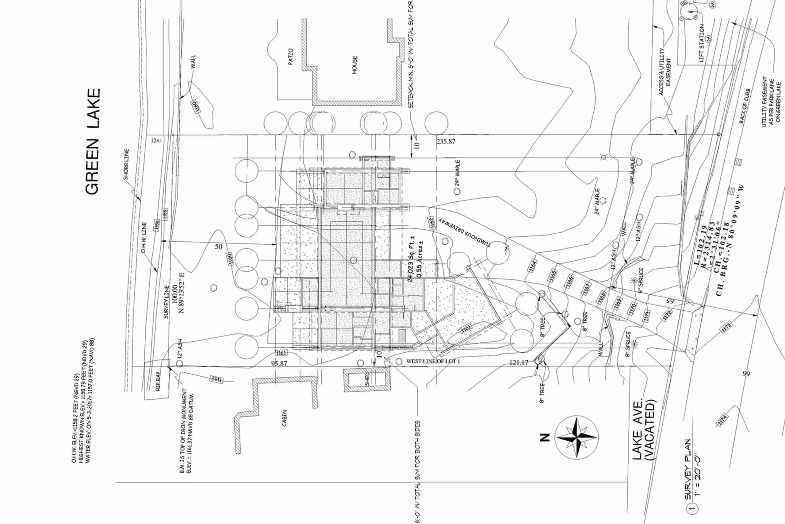 Site Plan, Green Lake