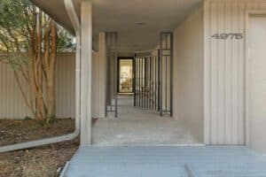 Front Door of Courtyard Townhome