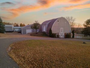 Image of the barn during sunset at 9255 County Road 6 Independence, MN 55359