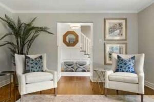 Johnson Hoiseth Foyer and Living Room in Deephaven Minnesota