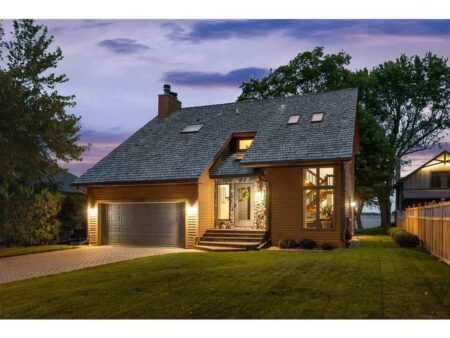 Twilight Exterior of Driveway, Sunset Sky and Home for Sale - 1800 Shadywood Road Orono MN 55391 Sold by Johnson Hoiseth